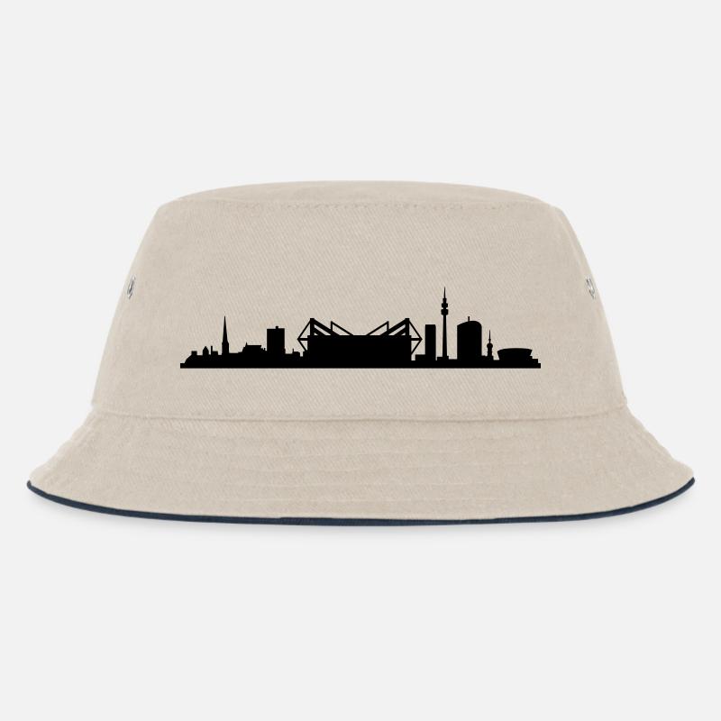 Skyline - Dortmund - Kinder Bucket Hat - Natur/Navy
