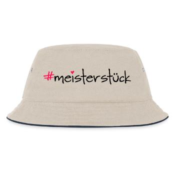 meisterstück - Kinder Bucket Hat - Natur/Navy - Vorne