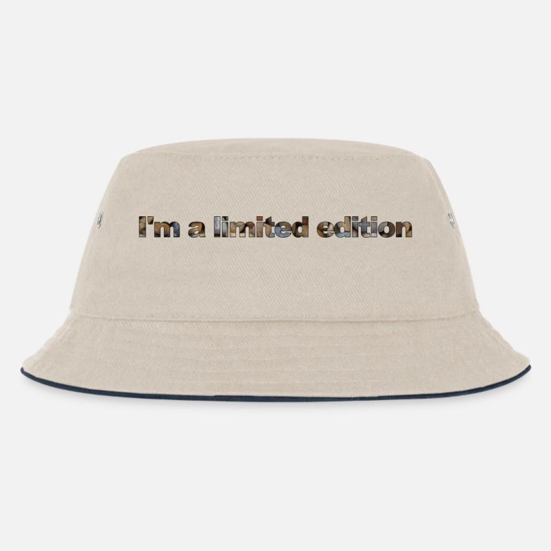 Ich bin eine limitierte Auflage - Kinder Bucket Hat - Natur/Navy