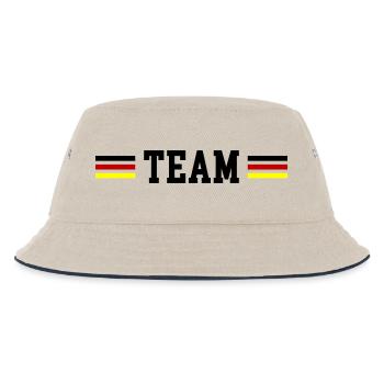 Team Germany Flag - Kids’ Bucket Hat - ecru/navy - Front