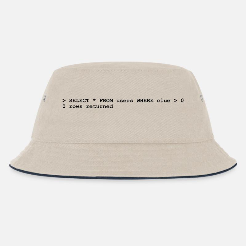NERD HUMOR: Ahnungslosigkeit! - Kinder Bucket Hat - Natur/Navy