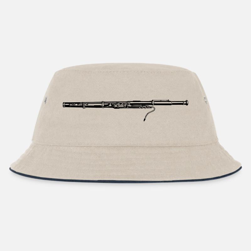 Fagott - Kinder Bucket Hat - Natur/Navy