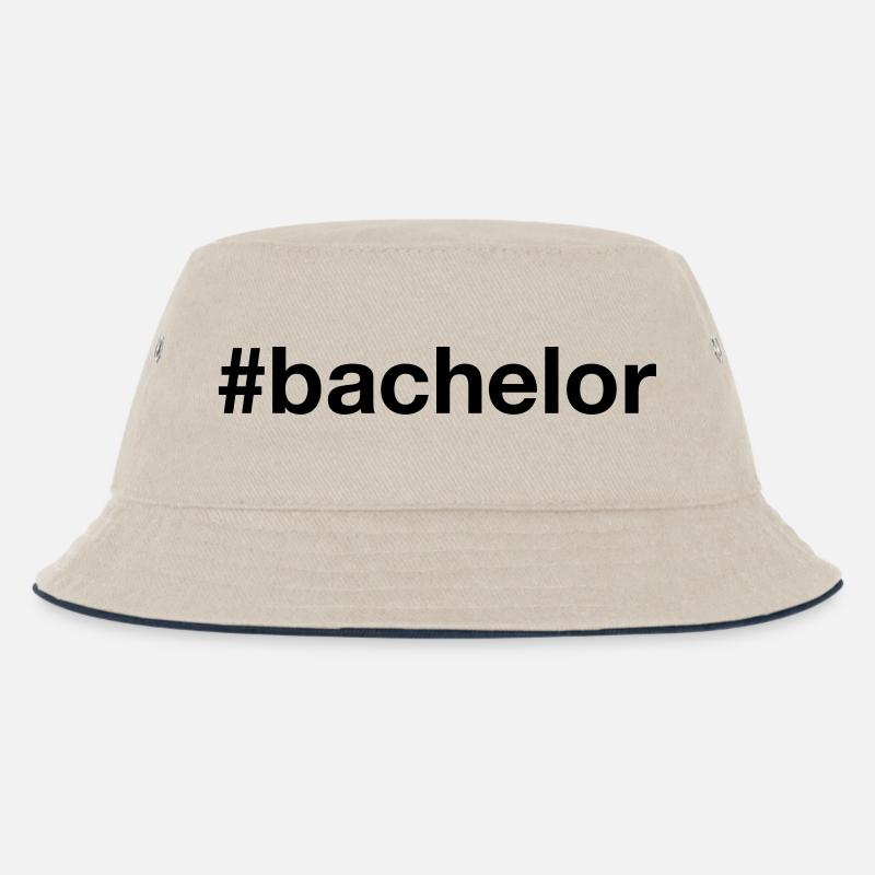 BACHELOR Hashtag - Kinder Bucket Hat - Natur/Navy