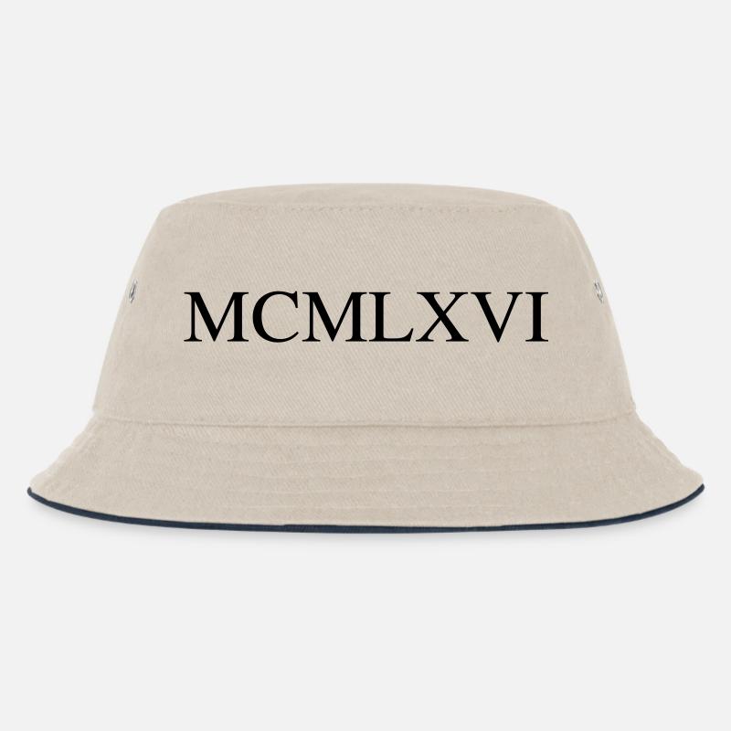 1966 - Kinder Bucket Hat - Natur/Navy
