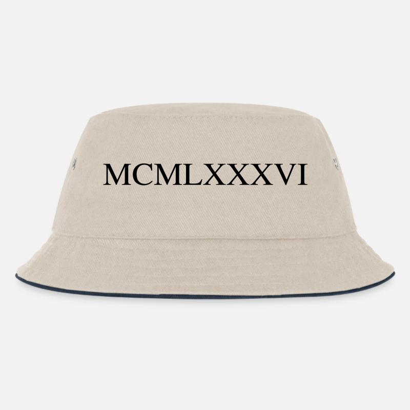 1986 - Kinder Bucket Hat - Natur/Navy
