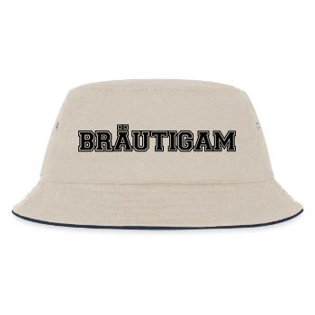 Bräutigam - Kinder Bucket Hat - Natur/Navy - Vorne