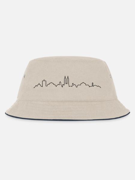 Skyline Kassel - Kinder Bucket Hat - Natur/Navy