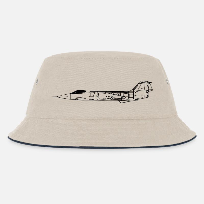 f104_vec_1 de - Kinder Bucket Hat - Natur/Navy