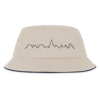 Skyline Mainz - Kinder Bucket Hat - Natur/Navy - Vorne
