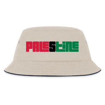 Palestine - Kids’ Bucket Hat - ecru/navy - Front