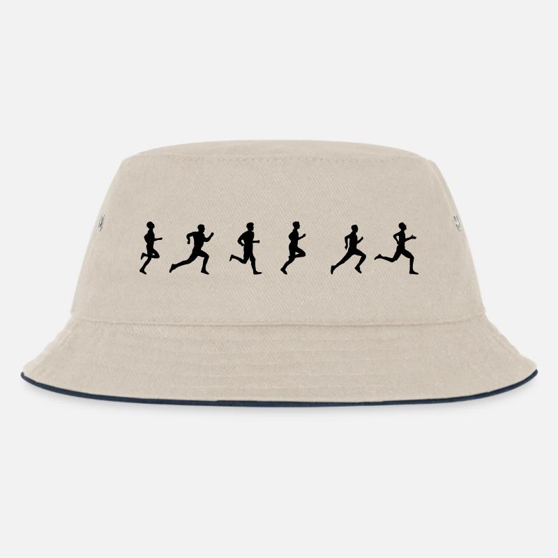 Jogger - Kinder Bucket Hat - Natur/Navy