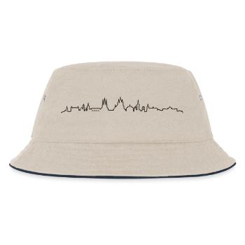 Skyline - Erfurt - Kinder Bucket Hat - Natur/Navy - Vorne
