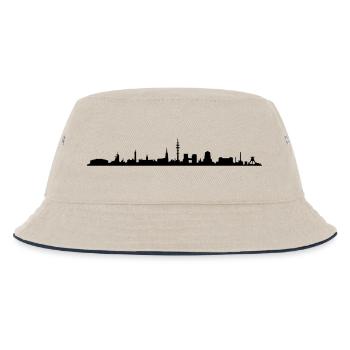 Skyline - Gelsenkirchen - Kinder Bucket Hat - Natur/Navy - Vorne