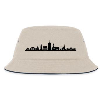 Skyline - Augsburg - Kinder Bucket Hat - Natur/Navy - Vorne