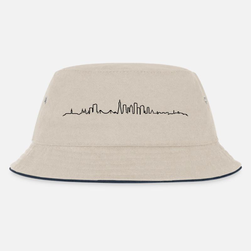 Skyline - San Francisco - Kinder Bucket Hat - Natur/Navy