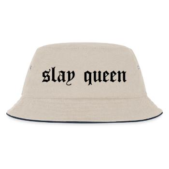 SLay queen - Kids’ Bucket Hat - ecru/navy - Front