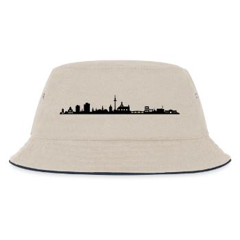 Skyline - Mannheim - Kinder Bucket Hat - Natur/Navy - Vorne