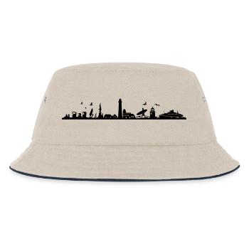 Skyline - Sylt - Kinder Bucket Hat - Natur/Navy - Vorne