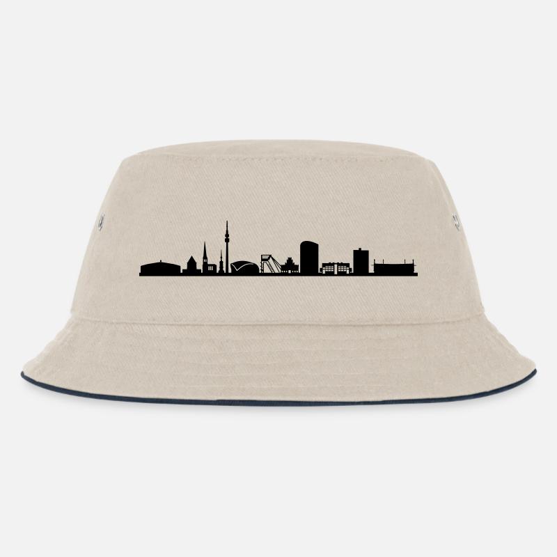 Skyline - Dortmund - Kinder Bucket Hat - Natur/Navy