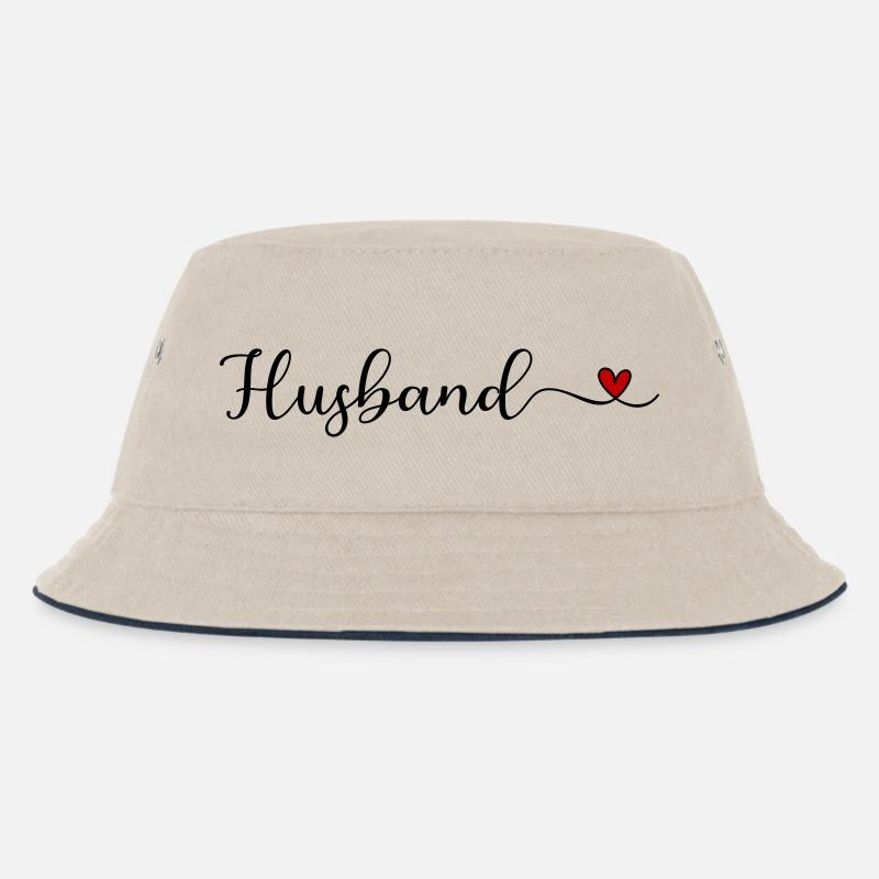 Ehemann - Kinder Bucket Hat - Natur/Navy