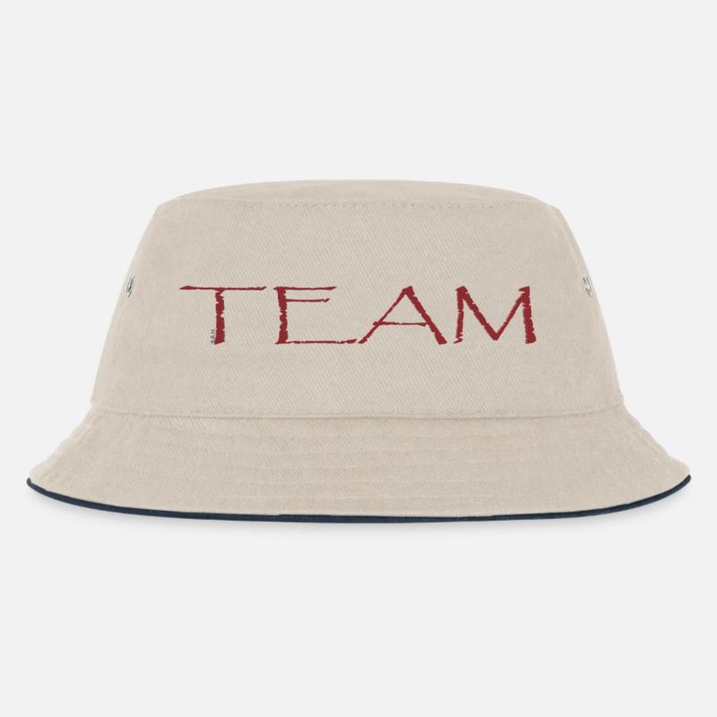Team - Kinder Bucket Hat - Natur/Navy