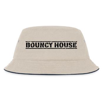 Bouncy House - Kids’ Bucket Hat - ecru/navy - Front