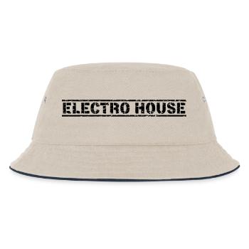 Electro House - Kids’ Bucket Hat - ecru/navy - Front