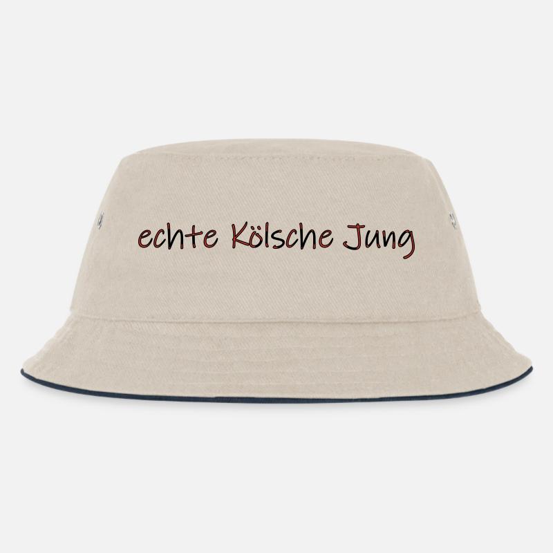 echte Kölsche Jung - Kinder Bucket Hat - Natur/Navy