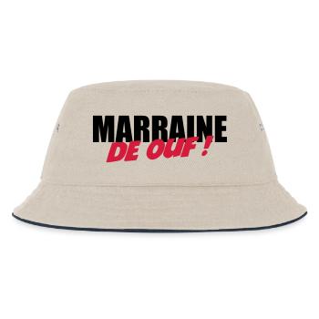 Marraine de ouf ! - Bob Enfant - blanc cassé/bleu marine - Devant