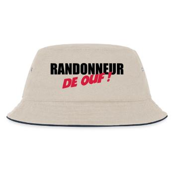 Randonneur de ouf ! - Bob Enfant - blanc cassé/bleu marine - Devant