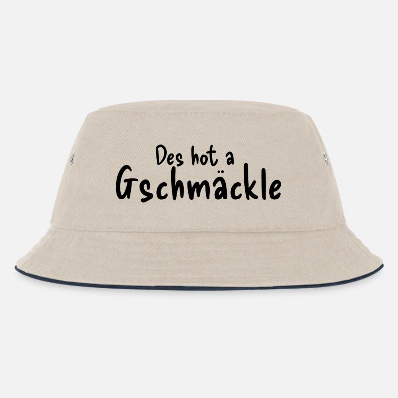 Gschmäckle - Kinder Bucket Hat - Natur/Navy