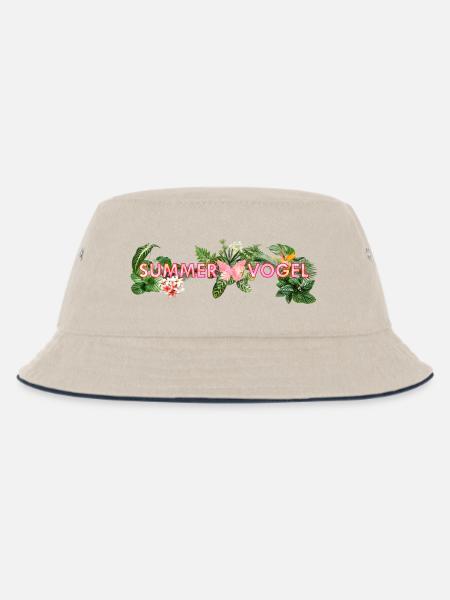 Summervogel - Kinder Bucket Hat - Natur/Navy
