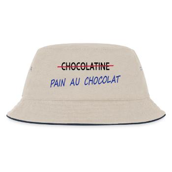 Pain au chocolat - Bob Enfant - blanc cassé/bleu marine - Devant