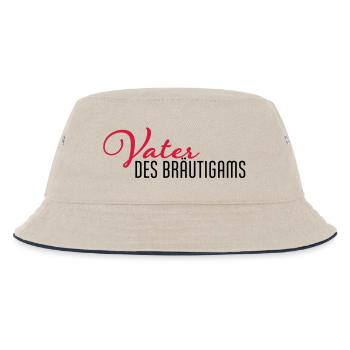 vater des braeutigams - Kinder Bucket Hat - Natur/Navy - Vorne