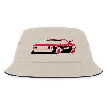 Rennauto Sportwagen Tuning Car - Kinder Bucket Hat - Natur/Navy - Vorne