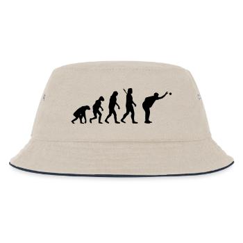 Evolution Boule - Kinder Bucket Hat - Natur/Navy - Vorne