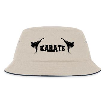 karate - Kinder Bucket Hat - Natur/Navy - Vorne