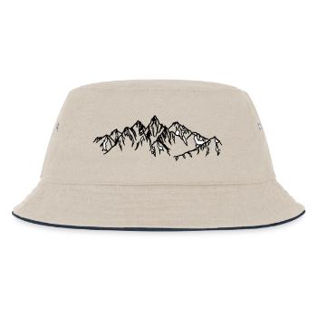 Montagnes Silhouettes noires dans le brouillard - Bob Enfant - blanc cassé/bleu marine - Devant
