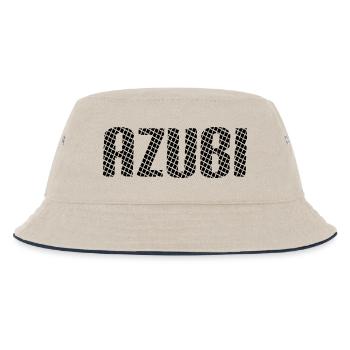 Azubi Tshirt 6 23 schwarz - Kinder Bucket Hat - Natur/Navy - Vorne