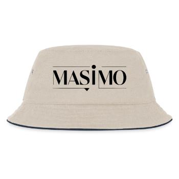 MAS MEINER MEINUNG NACH - Kinder Bucket Hat - Natur/Navy - Vorne