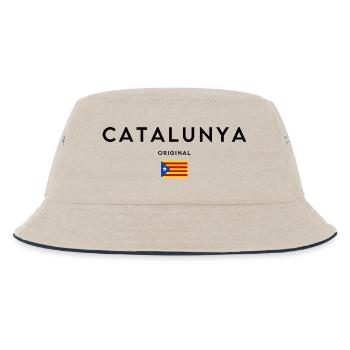 Catalan pride, minimalist elegant design - Kids’ Bucket Hat - ecru/navy - Front