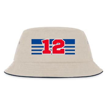 Numéro 12 France - Bob Enfant - blanc cassé/bleu marine - Devant