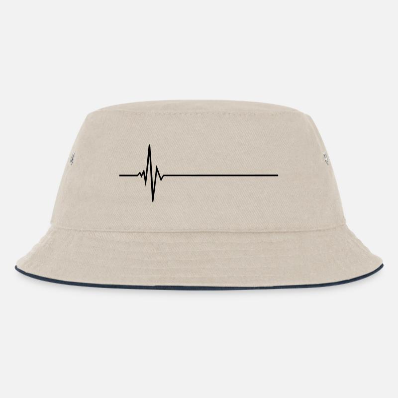Puls - Frequenz - Kinder Bucket Hat - Natur/Navy