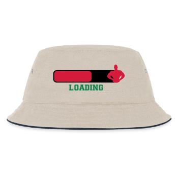 Loading - Kids’ Bucket Hat - ecru/navy - Front