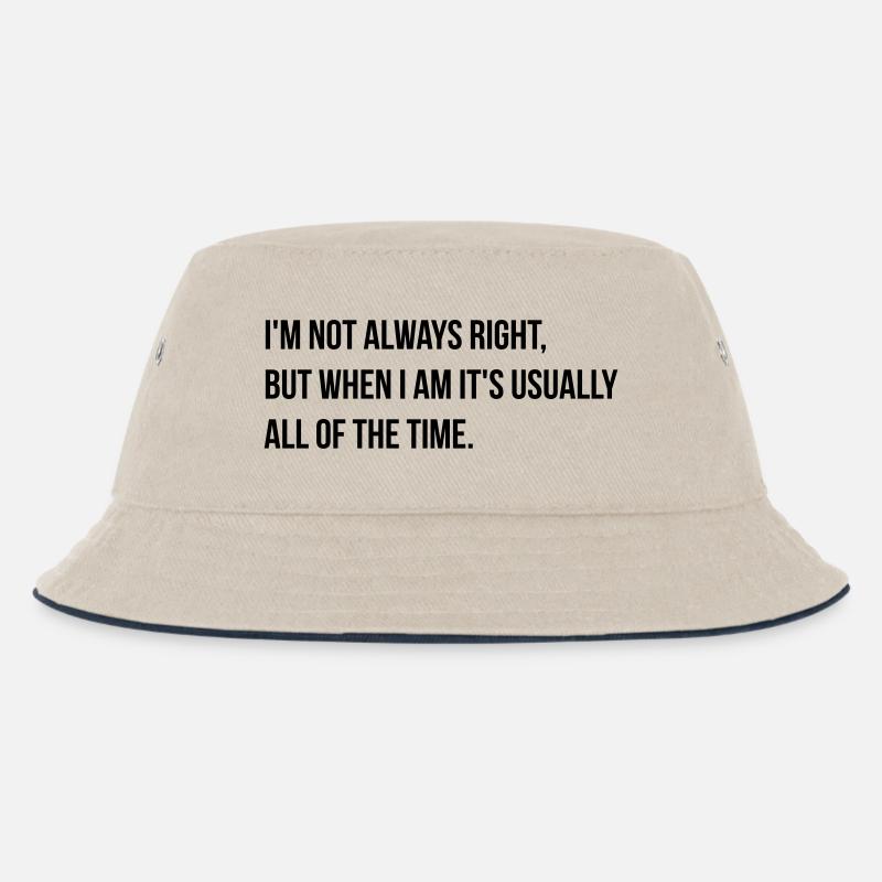 always right - Kinder Bucket Hat - Natur/Navy