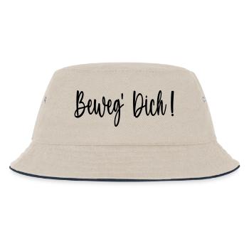 BEWEG DICH MOTIVATION SPRÜCHE - ERFOLG - SPORT - Kinder Bucket Hat - Natur/Navy - Vorne