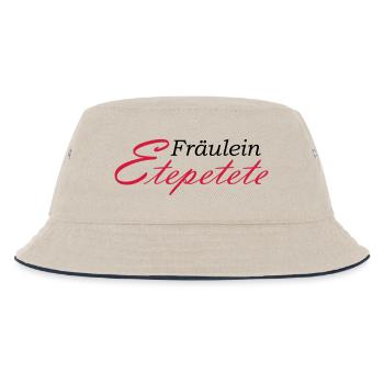 Miss Etepetete lettering - Kids’ Bucket Hat - ecru/navy - Front