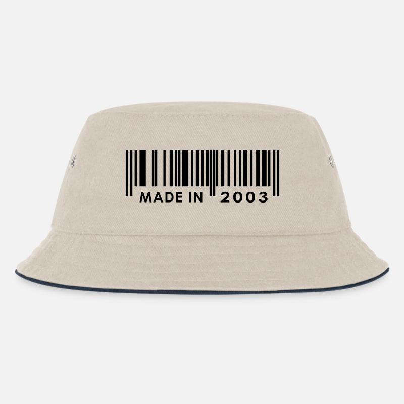 Geburtstag 2003 - Kinder Bucket Hat - Natur/Navy