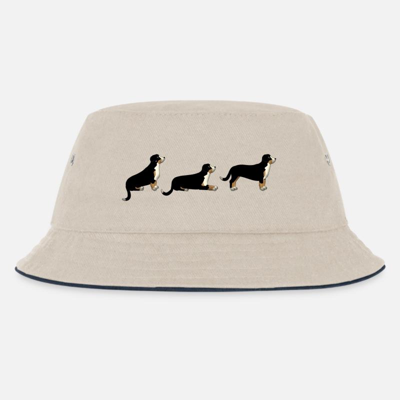 Sitz Platz Steh Entlebuch - Kinder Bucket Hat - Natur/Navy