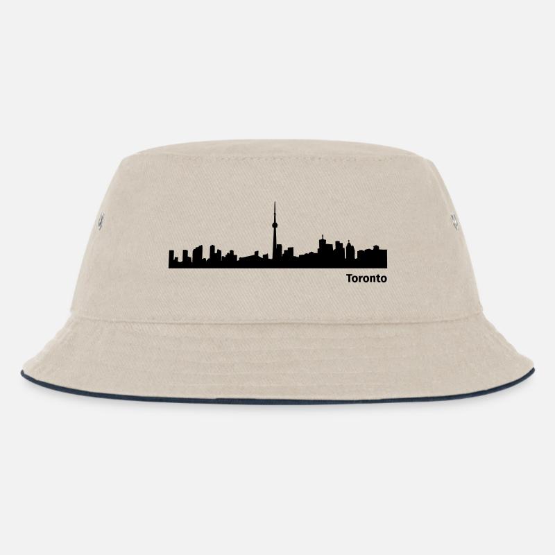 Toronto - Kinder Bucket Hat - Natur/Navy